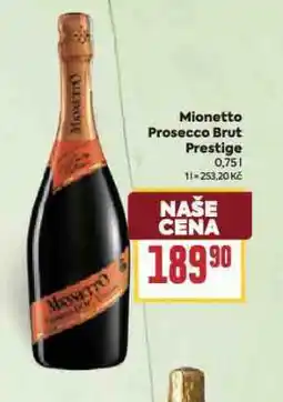 Billa Mionetto proseeco brut prestige nabídka