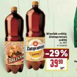 Billa Zlatopramen nabídka