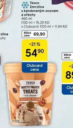 Tesco Tesco Zmrzlina s kandovaným ovocem a ořechy, 460 ml nabídka