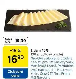 Tesco Eidam 45%, 100 g nabídka