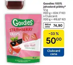 Tesco Goodies 100% jahodové plátky, 12 g nabídka