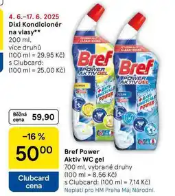 Tesco Bref Power Aktiv WC gel, 700 ml nabídka