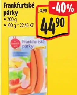 Albert Frankfurtské párky nabídka