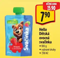 Albert Hello Dětská ovocná svačinka nabídka