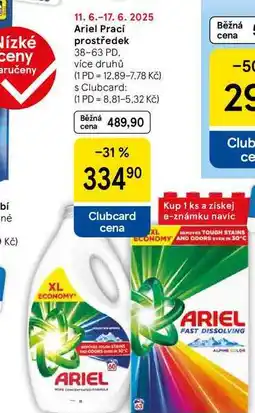 Tesco Ariel Prací prostředek, 38-63 PD nabídka