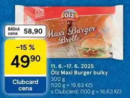 Tesco Ölz Maxi Burger bulky, 300 g nabídka