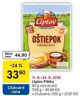 Tesco Liptov Plátky, 90 g nabídka