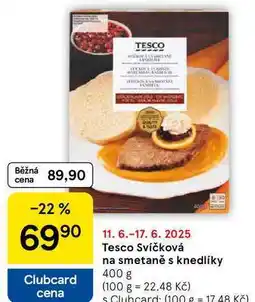 Tesco Tesco Svíčková na smetaně s knedlíky, 400 g nabídka