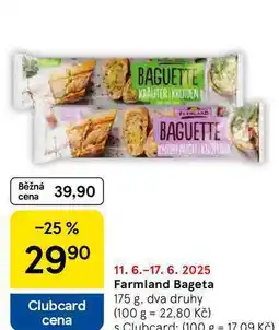 Tesco Farmland Bageta, 175 g nabídka