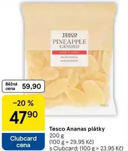 Tesco Tesco Ananas plátky, 200 g nabídka