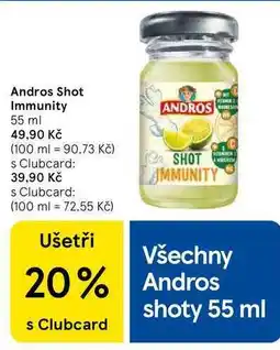 Tesco Andros Shot Immunity, 55 ml nabídka