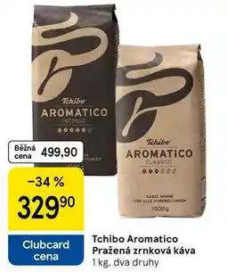 Tesco Tchibo Aromatico Pražená zrnková káva, 1 kg, dva druhy nabídka
