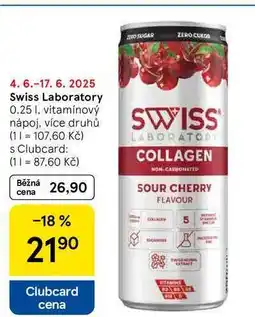 Tesco Swiss Laboratory, 0,25 l, vitamínový nápoj, více druhů nabídka