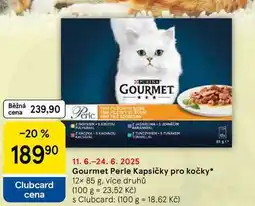 Tesco Gourmet Perle Kapsičky pro kočky, 12× 85 g, více druhů nabídka