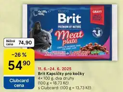 Tesco Brit Kapsičky pro kočky, 4× 100 g nabídka