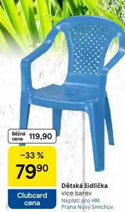 Tesco Dětská židlička vice barev nabídka
