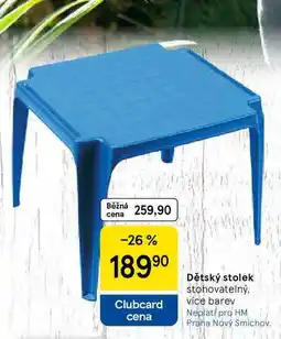 Tesco Dětský stolek stohovatelný, více barev nabídka