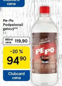 Tesco Pe-Po Podpalovač gelový, 1 l nabídka