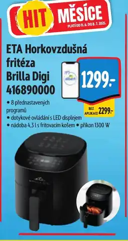 Albert ETA Horkovzdušná fritéza Brilla Digi 416890000 nabídka