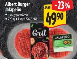 Albert Albert Burger Jalapeño nabídka