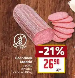Billa Bochánek Madrid z pultu lahůdek cena za 100 g nabídka