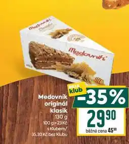 Billa Medovník originál klasik 130 g nabídka