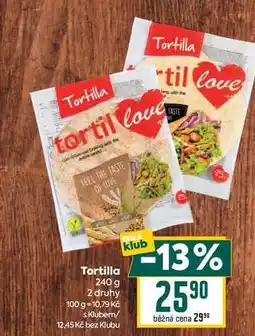Billa Tortilla 240 g nabídka