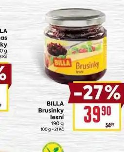 Billa BILLA Brusinky lesní 190 g nabídka