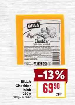 Billa BILLA Cheddar blok 250 g nabídka