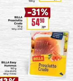 Billa BILLA Prosciutto Crudo 90 g nabídka