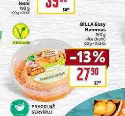 Billa BILLA Easy Hummus 160 g nabídka