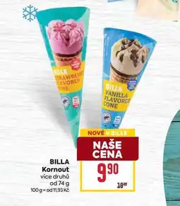 Billa BILLA Kornout více druhů od 74 g nabídka