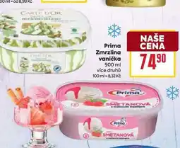 Billa Prima Zmrzlina vanička 900 ml nabídka