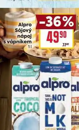 Billa Alpro Sójový nápoj s vápníkem 1l nabídka
