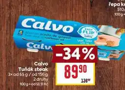 Billa Calvo Tuňák steak 3x od 65 g/ od 156 g nabídka