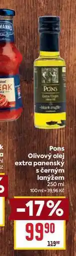 Billa Olivový olej extra panenský s černým lanýžem 250 ml nabídka
