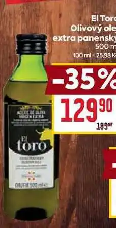 Billa EL Toro Olivový olej extra panenský 500 ml nabídka