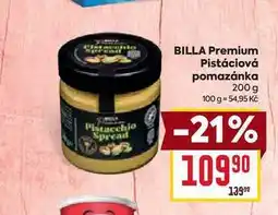 Billa BILLA Premium Pistáciová pomazánka 200 g nabídka