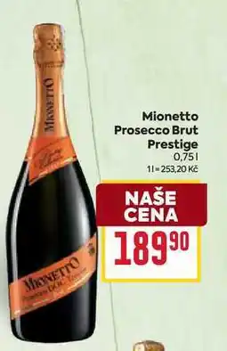 Billa Mionetto Prosecco Brut Prestige 0,75l nabídka