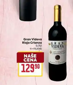 Billa Gran Videva Rioja Crianza 0,75l nabídka