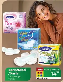 Tamda Foods Carin/Micci /Oasis Ultra Wings vložky nabídka