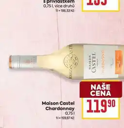 Billa Maison Castel Chardonnay 0,75l nabídka