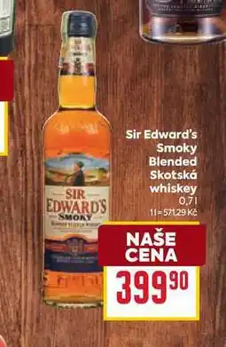 Billa Sir Edward's Smoky Blended Skotská whiskey 0,7l nabídka