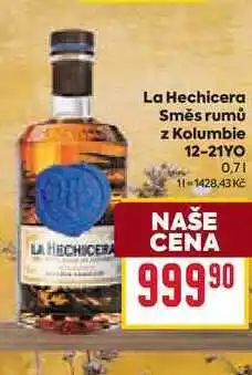 Billa La Hechicera Směs rumů z Kolumbie 12-21YO 0,7l nabídka