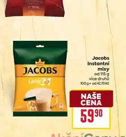 Billa Jacobs Instantní mixy od 115 g nabídka
