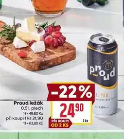 Billa Proud ležák 0,51, plech nabídka