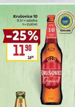 Billa Krušovice 10 0,5l nabídka