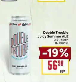 Billa Double Trouble Juicy Summer ALE 0,51, plech nabídka