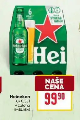 Billa Heineken 6x 0,33l nabídka