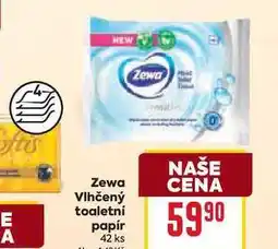 Billa Zewa Vlhčený toaletní papír 42 ks nabídka